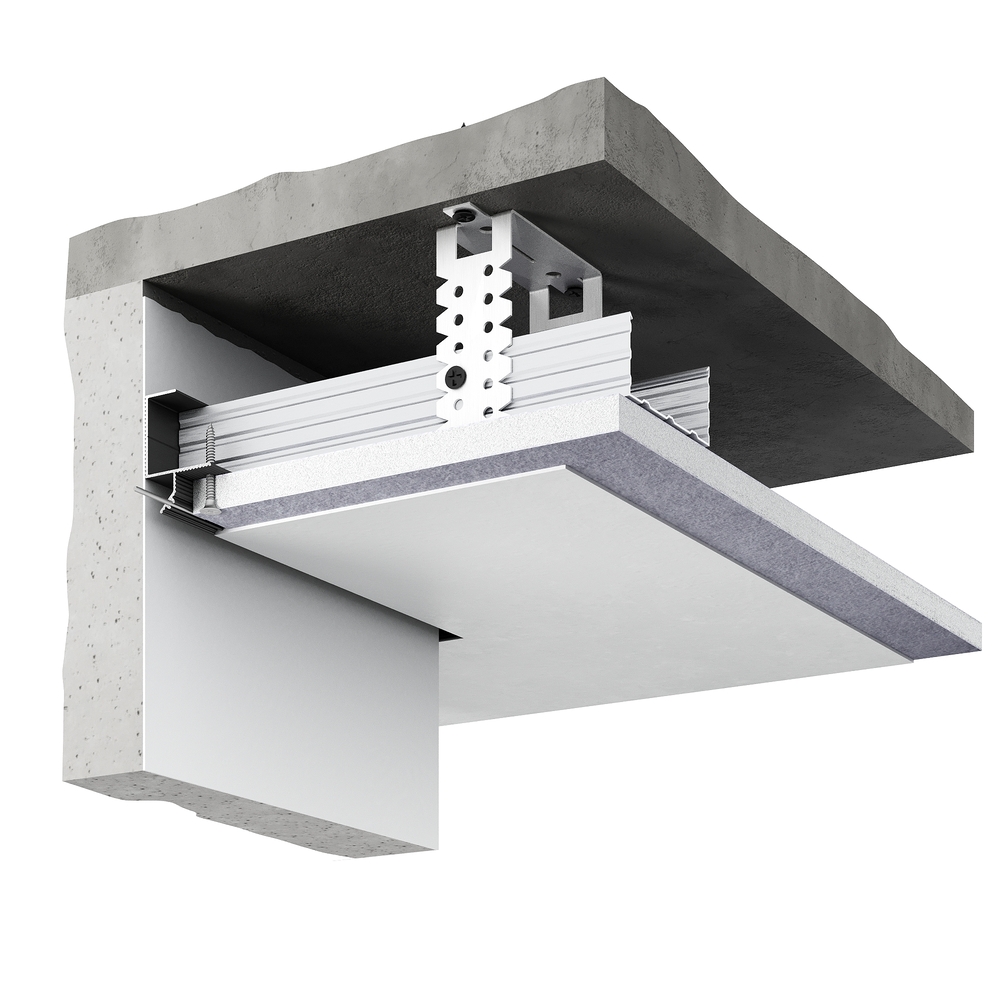 Профиль алюминиевый теневой Decaro D005.2A Black Черный 2000×30×44